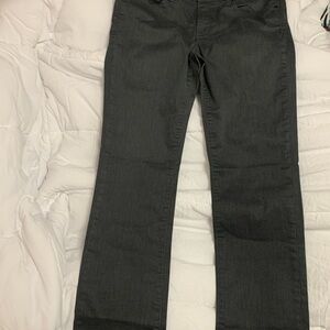 Men's Straight Jeans in Charcoal Black